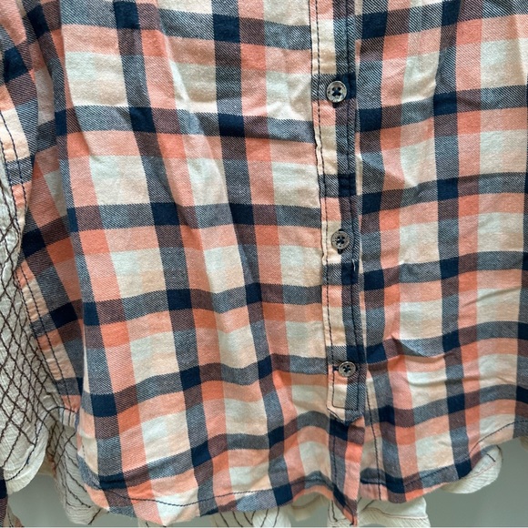 Anthropologie Holding Horses US 4 Embroidered Checkers Shirt Flannel  Button Up - Picture 4 of 9